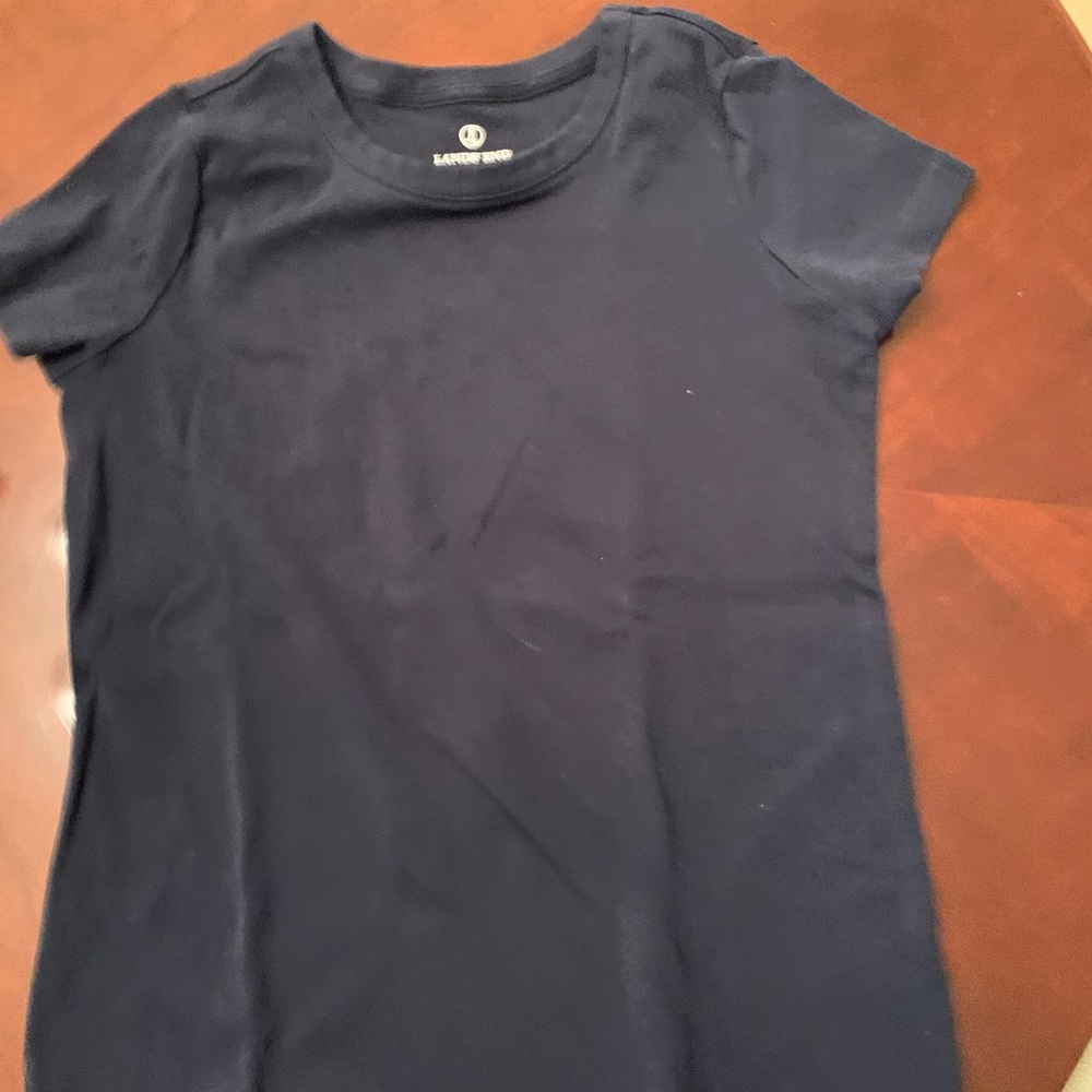 Lands End Navy Petite T-Shirt